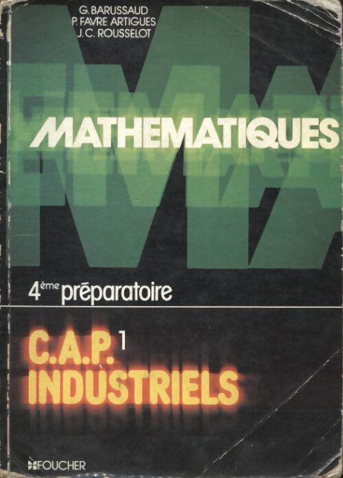 Mathématiques CAP industriels - Collectif - Livre