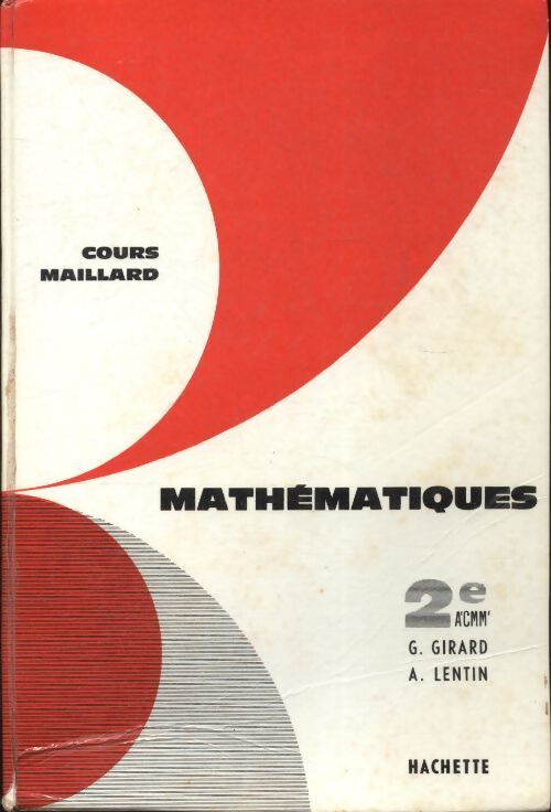 Mathématiques seconde - G. Girard - Livre