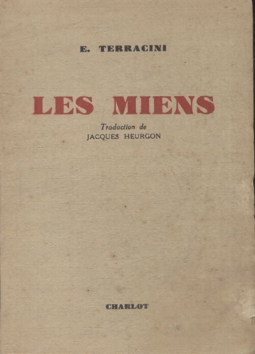 Les miens - Enrico Terracini - Livre