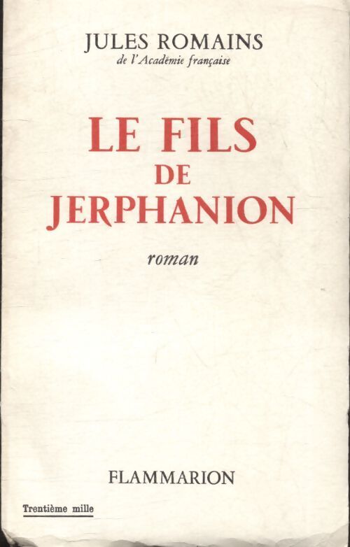 Le fils de Jerphanion - Jules Romains - Livre