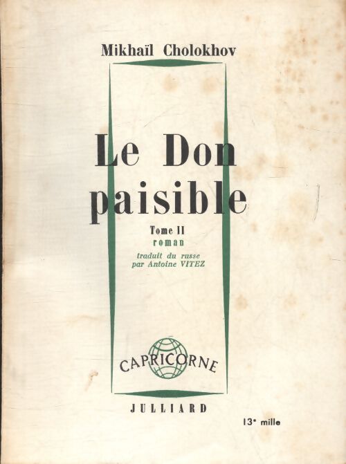 Le don paisible Tome II - Mikhaïl Cholokhov - Livre
