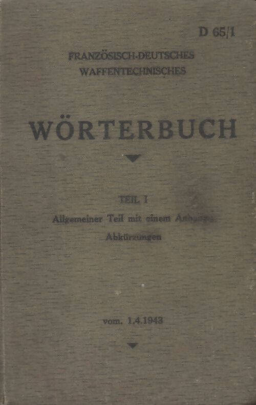 Wörterbuch Teil I - Collectif - Livre