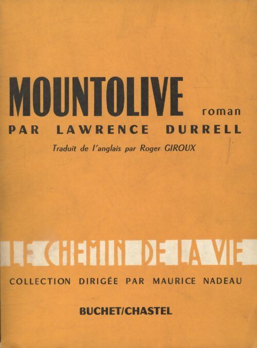 Mountolive - Lawrence Durrell - Livre