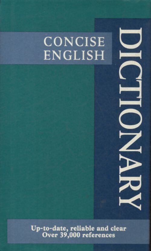 Concise english dictionary - Collectif - Livre