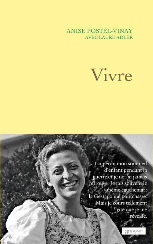Vivre - Anise Postel-Vinay - Livre