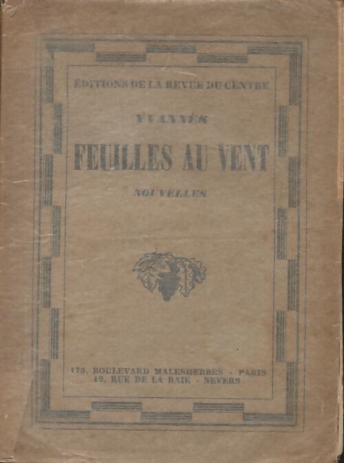 Feuilles au vent - Yvannes - Livre