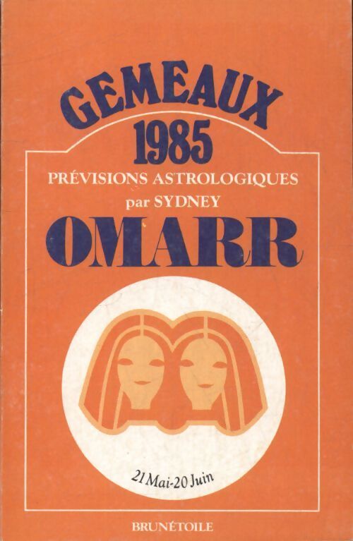 Gémeaux  1985 - Sydney Omarr - Livre