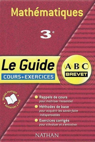 Mathématiques 3e cours + exercices - Collectif - Livre
