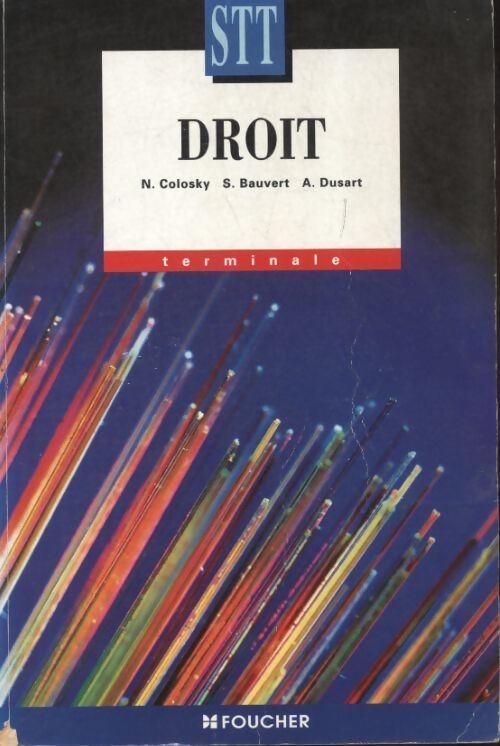 Droit Terminale STT - Collectif - Livre