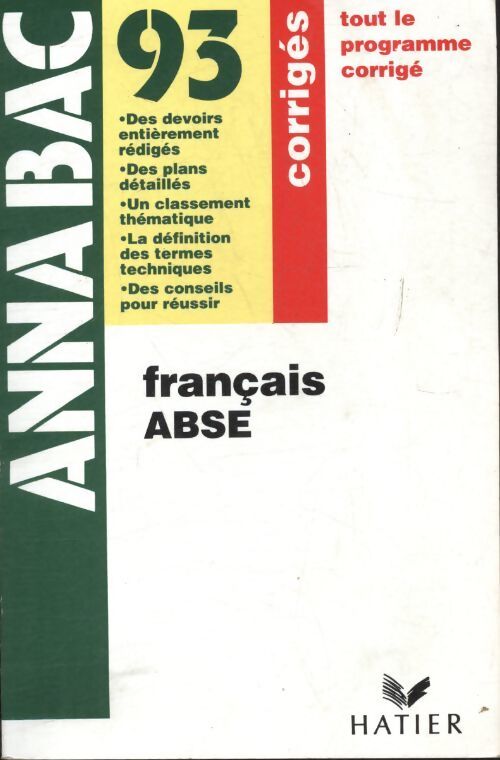Annales français A, B, C, E - Collectif - Livre