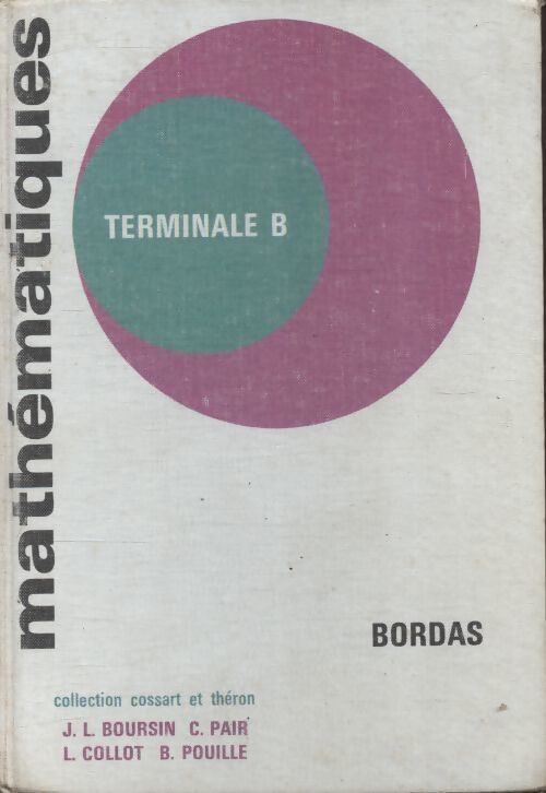 Mathématiques Terminale B - Collectif - Livre