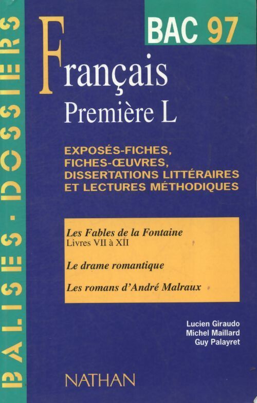 Français 1ère L - Collectif - Livre