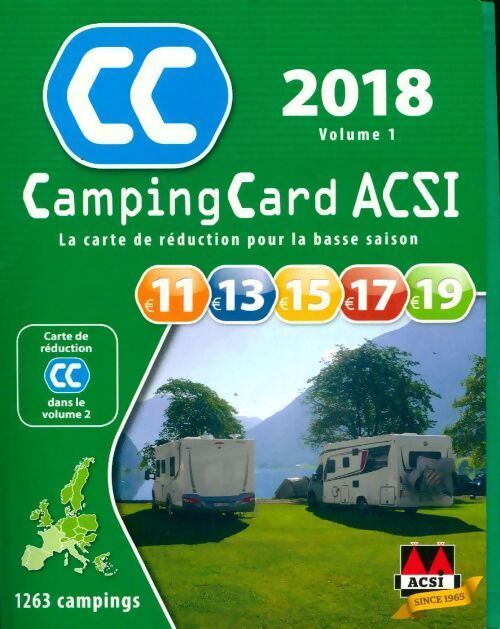Campingcard ACSI 2018 Volume 1 - Collectif - Livre