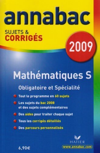 Mathématiques S, enseignement obligatoire et de spécialité, sujets - Richard Bréhéret - Livre