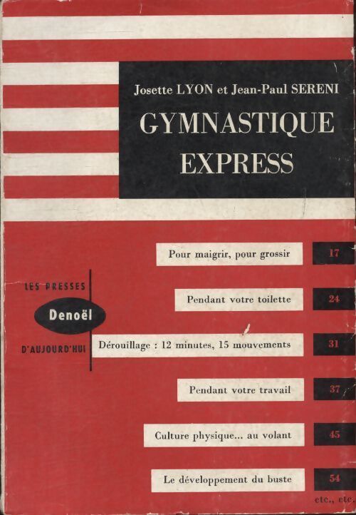 Gymnastique express - Josette Lyon - Livre