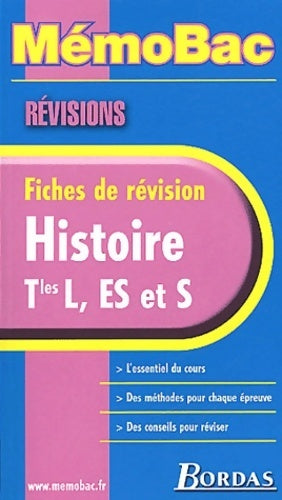 Histoire Terminales L; ES et S - Georges Riggi - Livre