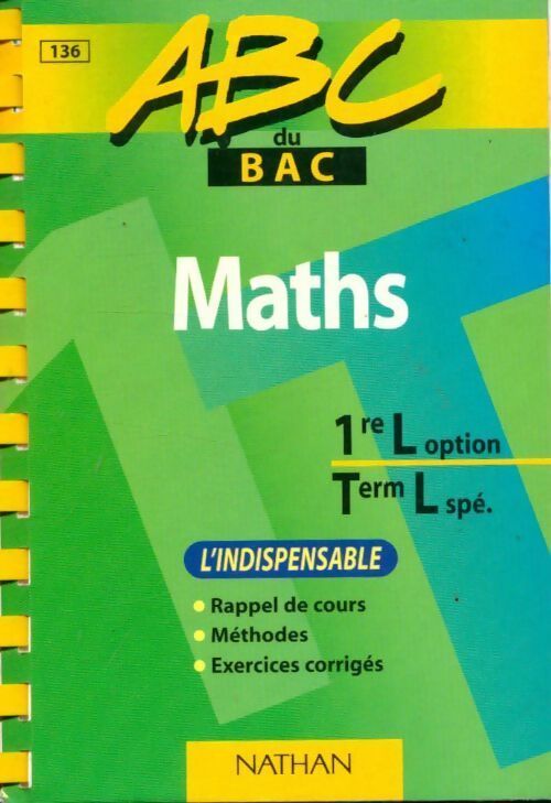 Maths 1ère et Terminale L Spécialité - Collectif - Livre