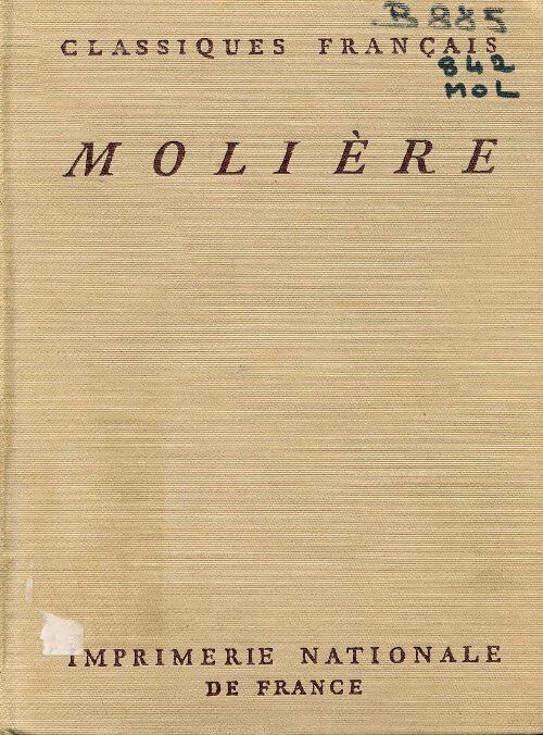 Oeuvres complètes Tome VIII - Molière - Livre