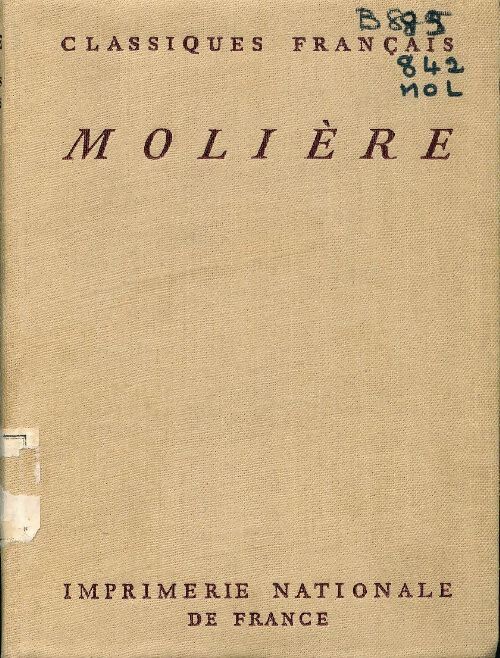 Oeuvres complètes Tome VII - Molière - Livre