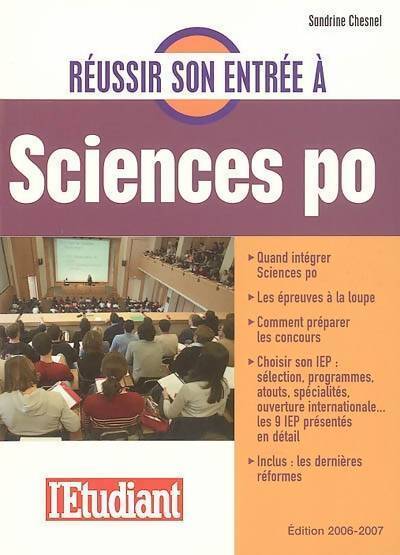 Réussir son entrée à Sciences Po - Sandrine Chesnel - Livre
