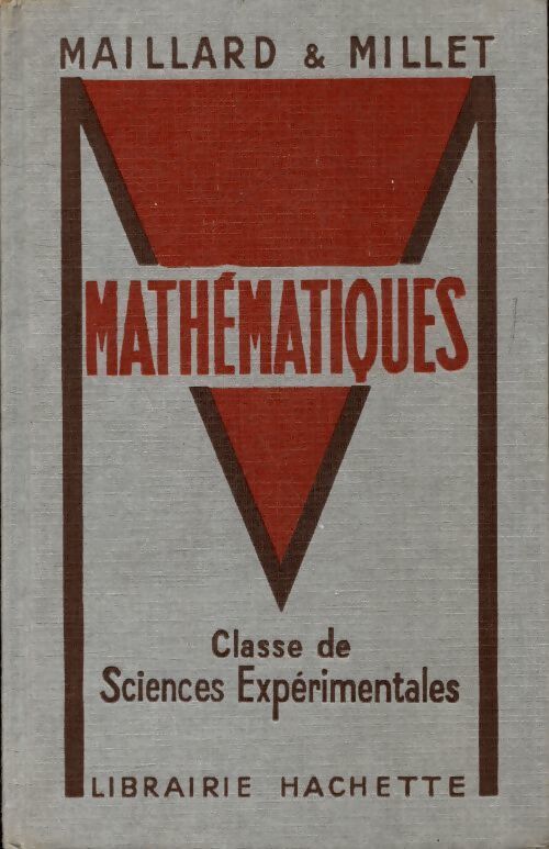 Mathématiques classe de sciences expérimentales - Collectif - Livre