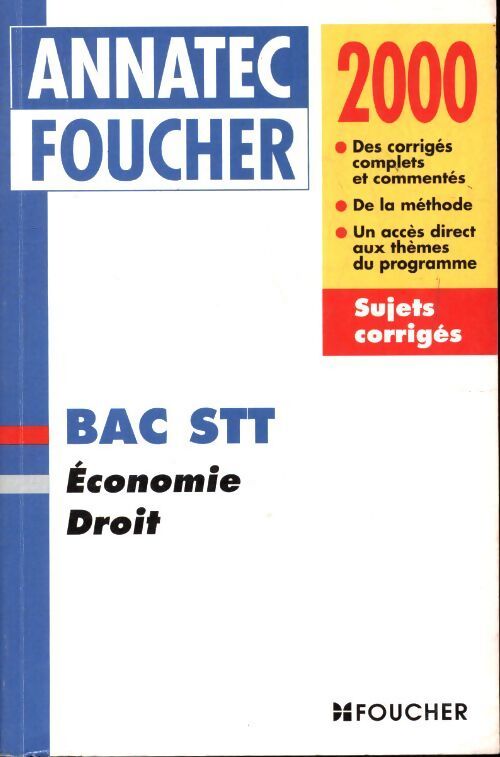 Droit économie bac STT - M. Lévêque - Livre