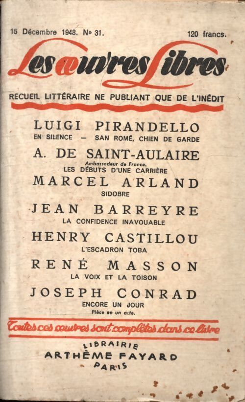 Les oeuvres libres n°31 - Collectif - Livre