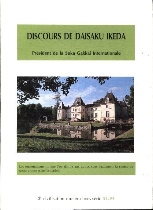 Discours de Daisaku Ikeda janvier 1994 - Daisaku Ikeda - Livre