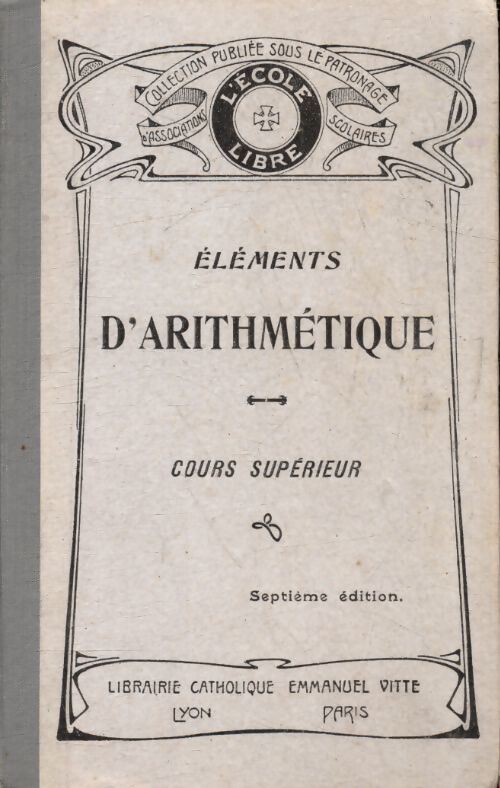 Éléments d'arithmétique - Collectif - Livre