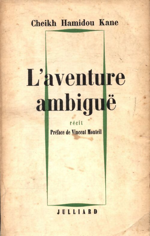 L'aventure ambiguë - Cheikh Amidou Kane - Livre