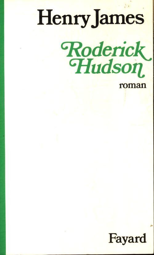 Roderick Hudson - Henry James - Livre