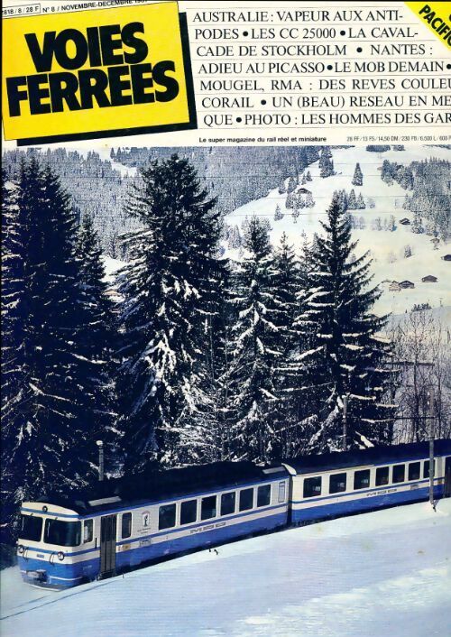 Voies ferrées n°8: Australie / Les CC 25000 / ... - Collectif - Livre