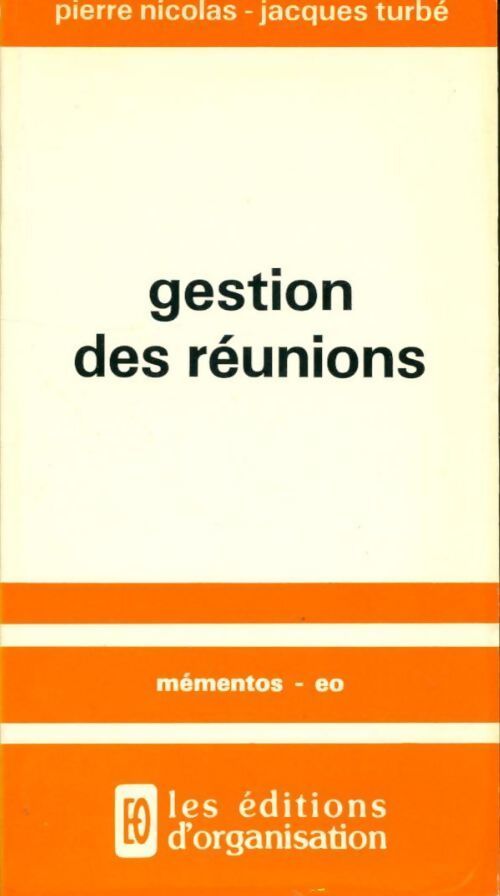 Gestion des réunions - Pierre Nicolas - Livre