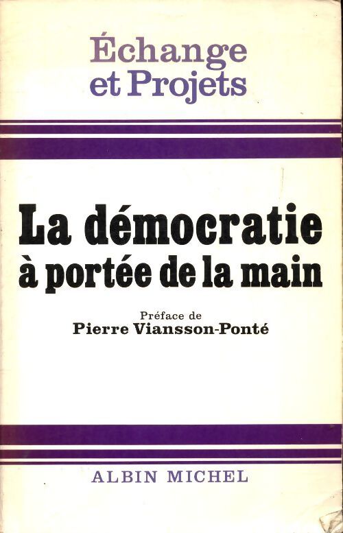 La démocratie à portée de la main - Collectif - Livre