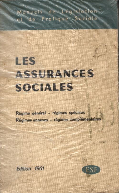 Les assurances sociales - Collectif - Livre