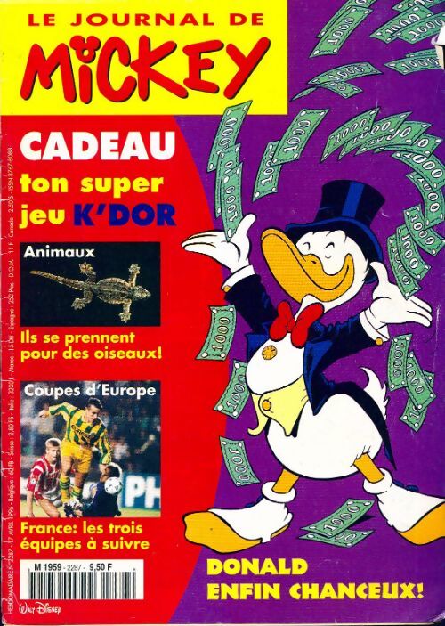 Le journal de Mickey n°2287 : Donald enfin chanceux ! - Collectif - Livre
