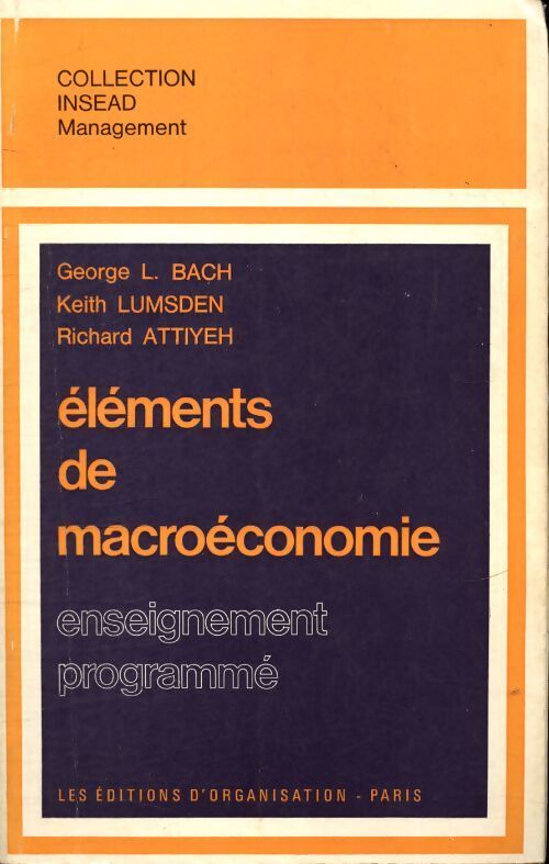 Éléments de macroéconomie - Collectif - Livre