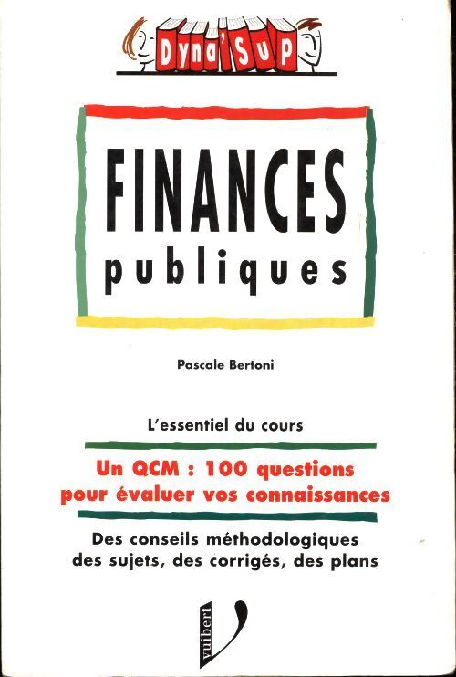 Finances publiques - Pascale Bertoni - Livre