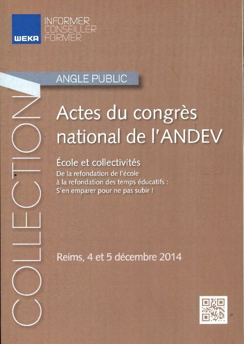 Actes du congrès national de l'ANDEV 2014 - Collectif - Livre