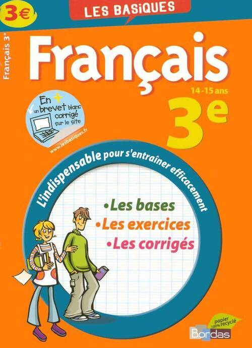 Français 3e - Jeanine Borrel - Livre