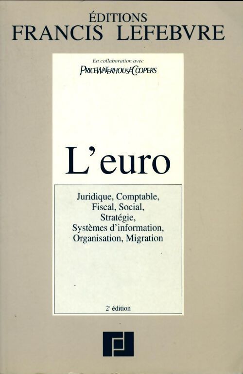 L'euro - Francis Lefèbvre - Livre