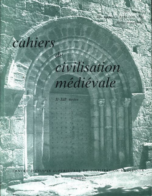 Cahiers de civilisation médiévale n°166 - Collectif - Livre