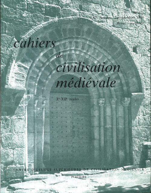 Cahiers de civilisation médiévale n°165 - Collectif - Livre
