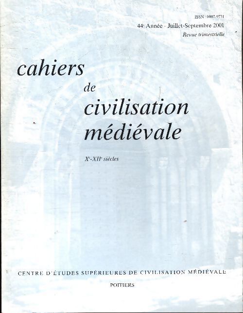 Cahiers de civilisation médiévale n°175 - Collectif - Livre