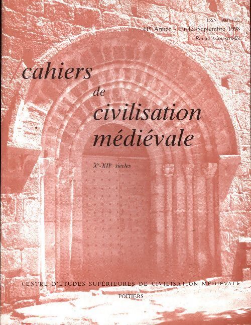 Cahiers de civilisation médiévale n°163 - Collectif - Livre