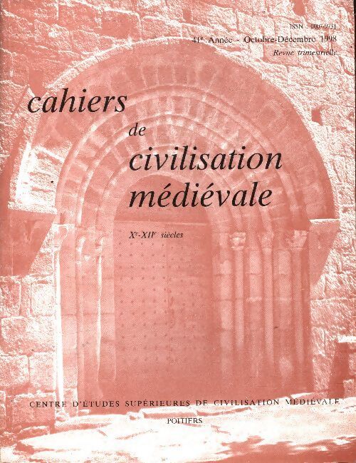 Cahiers de civilisation médiévale n°164 - Collectif - Livre