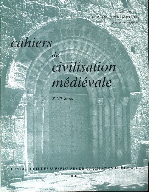 Cahiers de civilisation médiévale n°185 - Collectif - Livre