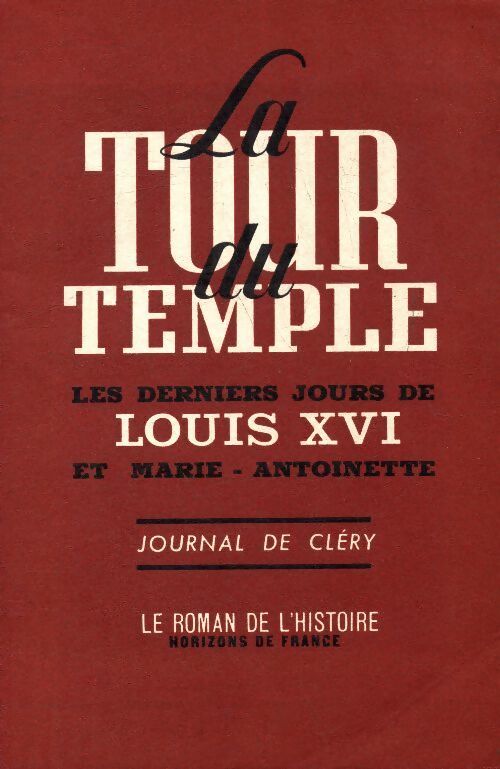 La tour du temple - Collectif - Livre