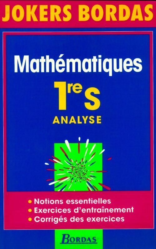 Math. 1ère S analyse - Szwarcbaum - Livre
