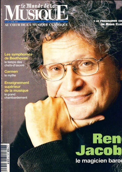 Le Monde de la Musique n°275 : René Jacobs - Collectif - Livre
